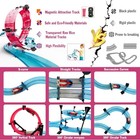 Slot Car Race Track Set Electric Powered Race Track Dual Racing Car Track Set