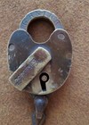 1883 Grand Rapids   Indiana Railroad  H c  Hart   Co  Heart Shaped Lock - Gr irr