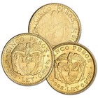 Colombia Gold 5 Pesos  2355 Oz - Avg Circ Random Date
