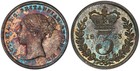 Great Britain Victoria 1863 Ar Maundy Set  Pcgs Pl65-pl63  prooflike  S-3916