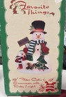 379-vintage Snowman Fiber Optic With Baby Light 16  Christmas Favorite Things