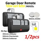 2 For Chamberlain Liftmaster Craftsman Garage Door Opener Remote 893lm  yellow 