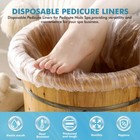 Disposable Pedicure Liner  Portable Premium Plastic Bags Fit All Pedicure  50pcs