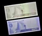 2 Venezuela Banknotes- 1 X 200000  200 000    500000  500 000  Bolivares-unc