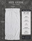 Hotel Bath Towels Set Of 6 Luxury White Ringspun Cotton