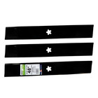 3 Blade Mulching Set For Many 48 In  Cut Craftsman  Husqvarna  Poulan Mowers Rep