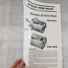 Berg Air-sealed Spring Brakes Maintenance   Service Manual 1965 Booklet
