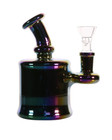 5 5   Holographic Hookah Glass Water Pipe Bong Smoking Tobacco Pipe 14mm Bowl