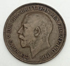 1920 Great Britain 1 Large Penny Km 810 Bronze George V Lamination Error Reverse