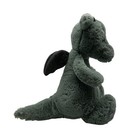 Jellycat London Sage Green Bashful Dragon Medium 12  Plush Stuffed Animal