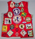 Rare 50 Boy Scout Patches From  60s Hand Made Bsa Patch Display Vest Please Read