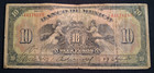 World Mexico Banco Nacional 10 Pesos 1936 Bank Note