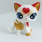 Littlest Pet Shop  Short Hair  Cat W hearts Ooak Custom  Hand Painted Toys
