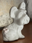 Vtg Miniature White Scotty Scottish Terrier Dog Figurine Ceramic Porcelain Japan