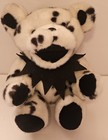 Vintage Grateful Dead Black   White Spots Bear Jointed 12    Plush Steven Smith