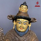 Tibet Buddhism Lama Guru Master Nyingpo Buddha Bronze Statue 18cm
