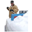 New Durable Snow Broom 17in With 48in Telescoping Handle Non-abrasive Foam 