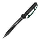 14  Wartech Triple Twisted Black Tri Blade Dagger Hunting Knife W  Wooden Case
