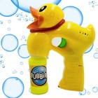 The Dreidel Company Light Up Ducky Bubble Blaster Gun Set  Includes 2 Bubble    