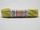 10 Seconds Waxed Hockey Laces Flat 120  Yellow W  Navy Chips Molded Tips New
