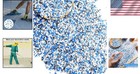 Acrylic Decorative Color Chips - 2-4 Mm Epoxy Flakes In Black  White  Blue  Grey