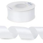 Ribbli White Double Faced Satin Ribbon 11 2    X Continuous 25 Yards use For Bo   