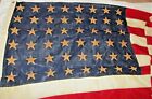 Rare Vintage Usa 1945 Wwii Transport causally Flag 48 Gold Star Provenance Rare