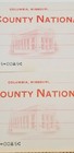 Vtg Missouri Blank Check Boone County National Bank Columbia Mo Counter Pad D0