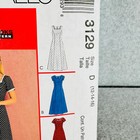 Mccalls 3129 Ankle Length Dress W Princess Seams Misses Size 12 16 Pattern
