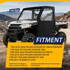 Utv Framed Soft Door For Polaris Ranger 1000   Xp 1000  Pro Xd Premium 2017-2024