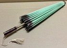 Vintage Japanese Asian Rice Paper Bamboo Umbrella Parasol