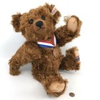 Steiff Penny Federation Australia Le Teddy Bear 2001 Mohair Plush 35cm Cert Box