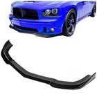 3pcs Bumper Lips Compatible With 2011-2014 Dodge Charger Srt - Black Painted