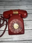 Vintage 1977 Red Phone Rotary Dial  With Original Red Cord  Untested