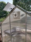 Blessny Solar Powered Exhaust Fan  25w Panel   8  Fan Kit  White