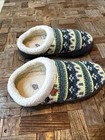 Acorn Women   s Fairisle Knit Clog Slippers Size 8-9