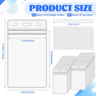60 Pcs Clear Plastic Luggage Tags Holders Bulk - Cruise Id Card Badge Label Tag