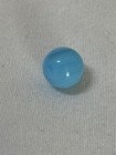 Mysterious Vintage 13 5mm 0 53    Blue Glass Marble With Single Blue Swirl