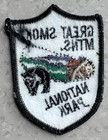 Vintage Great Smoky Mountains National Park Patch - Black Bear Cabin Embroidered