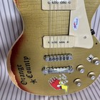 Only Sold To Usa Custom Ruins Gold Top Bird Electric Guitar Maple Neck