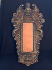 Unique Winged Mermaids Cherubs Ornate Baroque Chalkware Wall Mirror 24x13 