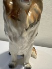 Vintage Collie Sheltie Dog Statue 16  Large Ceramic Figure 1960 Japan Lassie Mcm
