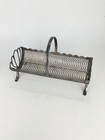 Vintage English Silver Plated Biscuit Tray Cracker Basket Wire Loop Ends  Handle