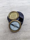 Vintage Stanley London Pocket  Compass With Leather Case Gift