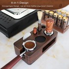 Espresso Tamping Station multifunctional 51-54mm  Walnut