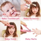 Baby Grooming Kit  Infant Safety Care Set With Hair Brush Comb Nail Clipper