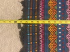 Vintage Guatemalan Loom Woven Multicolor Cotton Table Cloth Runner