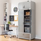 Seville Classics Ultrahd Storage Cabinet W  Drawer   Top Stacker 36 x 24 x90 5 