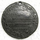 Abstinence Society Token Medal Holed - 37mm   13 7 Grams