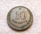 Paraguay 1903 10 Centavos Coin